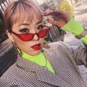 zeroUV Retro Women's Translucent Thin Cat Eye Color Tone Sunglasses C663 Sunglasses