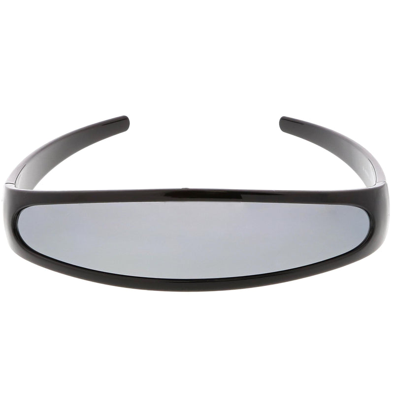 zeroUV Retro Futuristic 1980's Disco Wrap Around Space Sunglasses 8964 Sunglasses