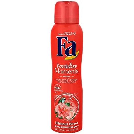 Fa Paradise Moments Spray Deodorant Floral Scent, No Aluminum 150ml - 5.07 Oz