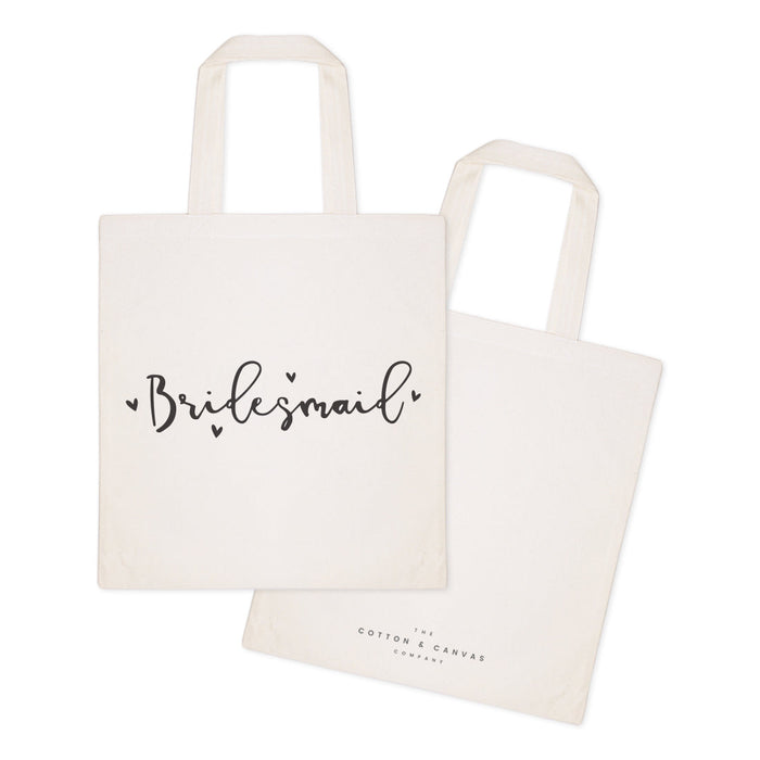 Bridesmaid Wedding Cotton Canvas Tote Bag