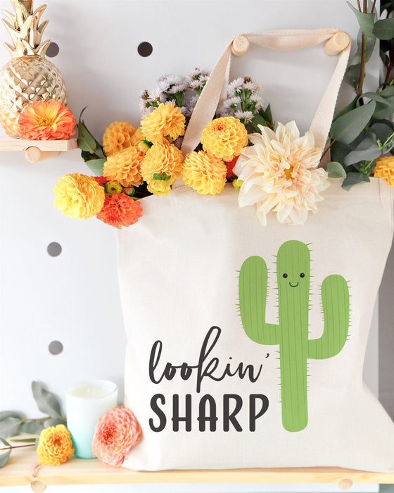 Lookin' Sharp! Cotton Canvas Tote Bag