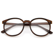 zeroUV Retro Indie Dapper Round P3 Clear Lens Glasses C099 Glasses
