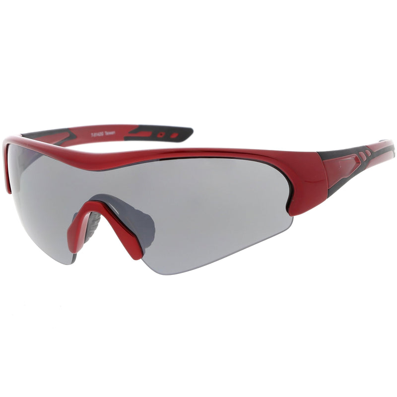 zeroUV TR-90 Performance Wrap Around Half Frame Sunglasses C798 Sunglasses