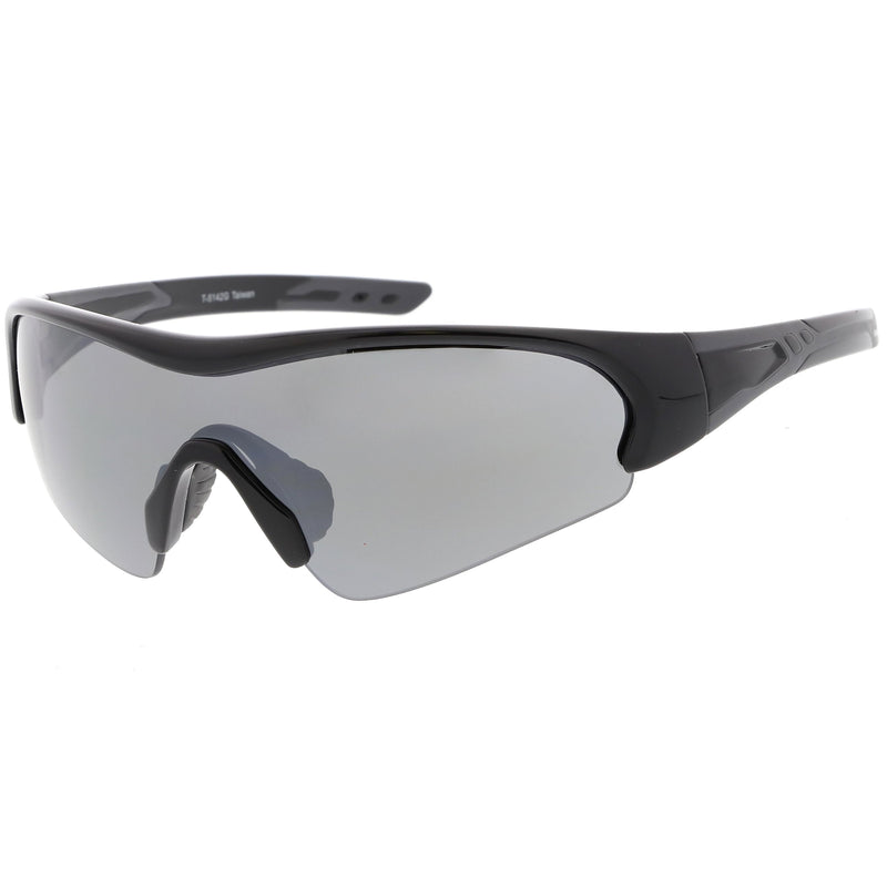 zeroUV TR-90 Performance Wrap Around Half Frame Sunglasses C798 Sunglasses