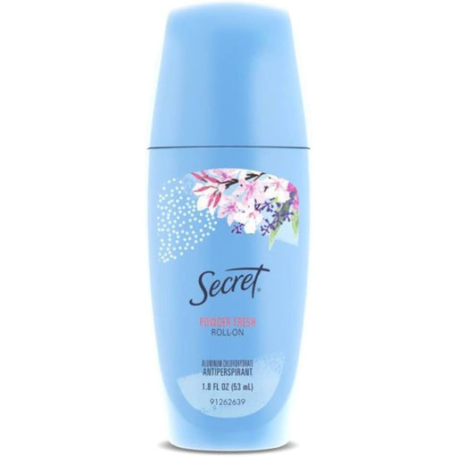 Secret Secret Antiperspirant & Deodorant Roll-On, Powder Fresh, 1.8 oz Deodorant & Anti-Perspirant