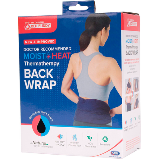 Bed Buddy Bed Buddy Carex Moist Heat Back Wrap Hot & Cold Therapies White Smoke