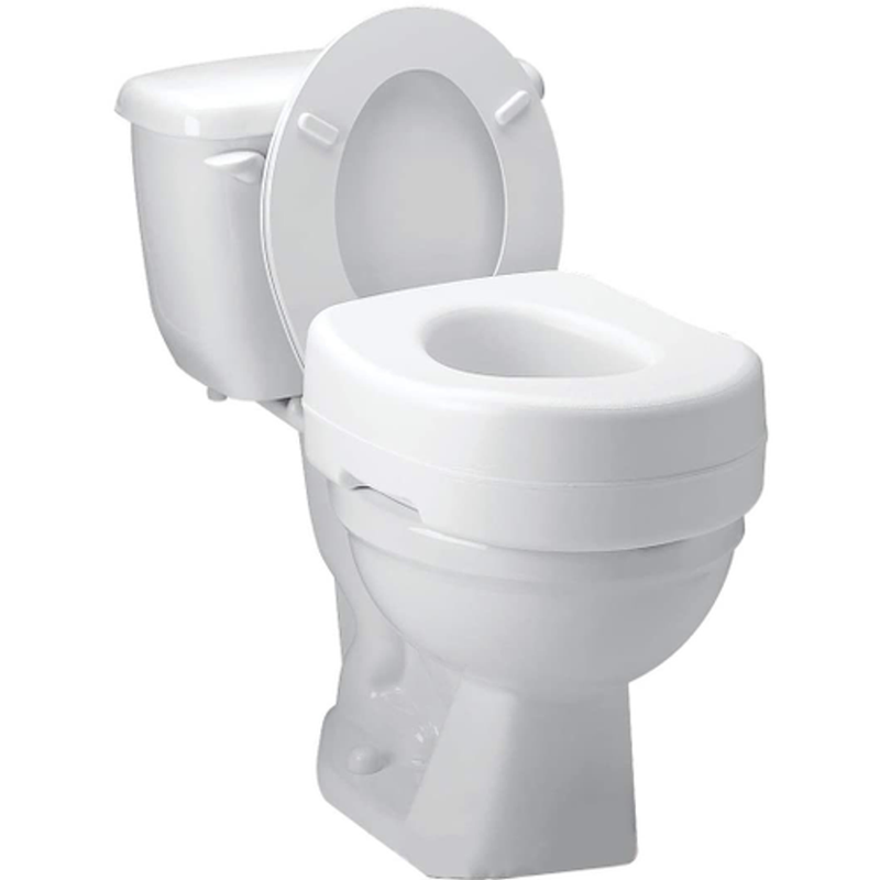 Carex Carex Raised Toilet Seat - White Bath & Body White Smoke
