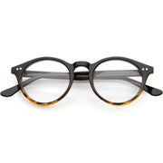 zeroUV Vintage European Clear Lens Small Round Glasses 8403 Glasses