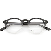 zeroUV Vintage European Clear Lens Small Round Glasses 8403 Glasses