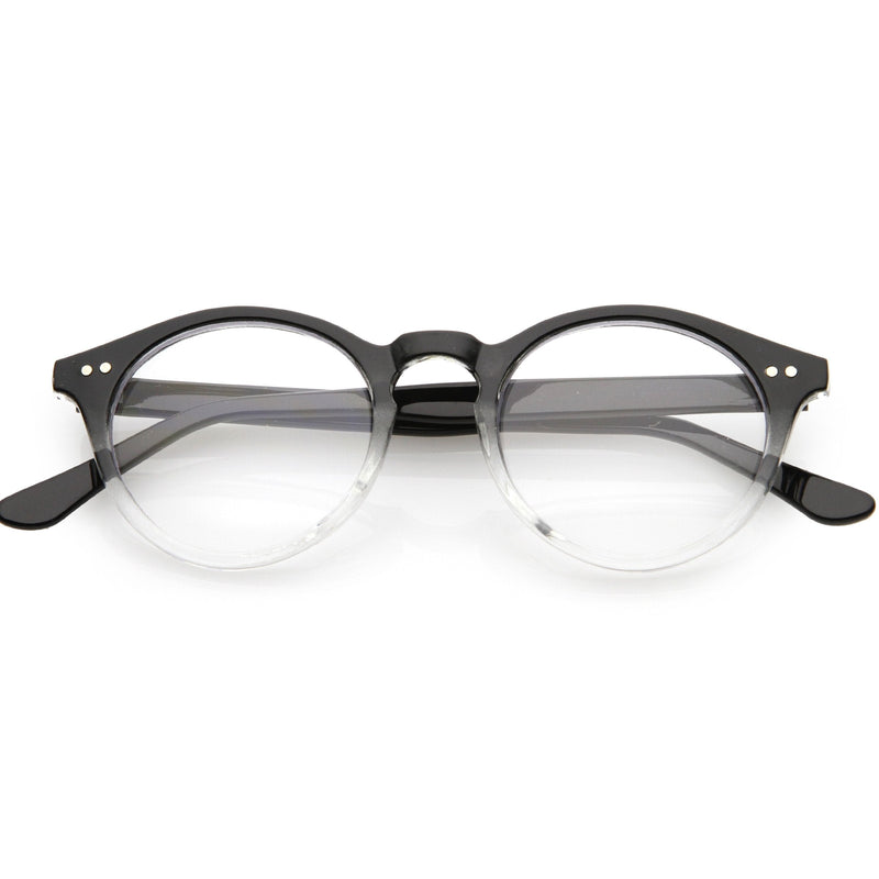 zeroUV Vintage European Clear Lens Small Round Glasses 8403 Glasses