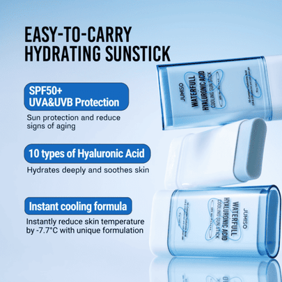 AsiaBeautyMall JUMISO Waterfull Hyaluronic Acid Cooling Sun Stick SPF50+ PA++++ Sunscreen