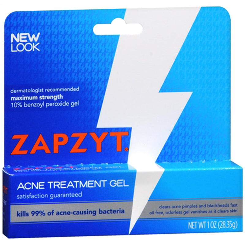 Zapzyt Zapzyt Acne Treatment Gel – 10% Benzoyl Peroxide Maximum Strength, 1 oz Skin Care