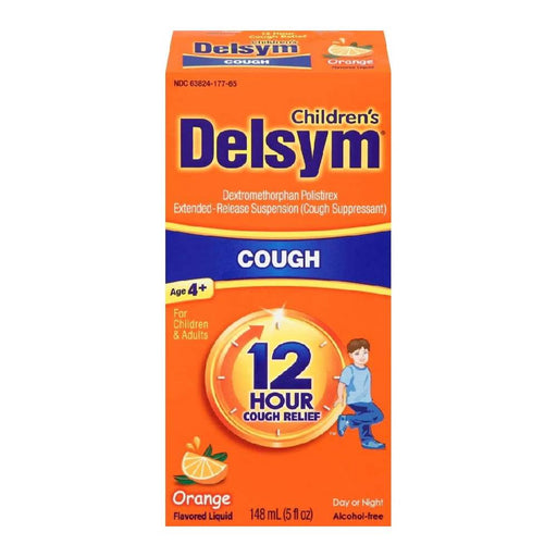 Delsym Delsym Children's Cough Suppressant Liquid, Orange Flavor, 5 Oz Health & Beauty
