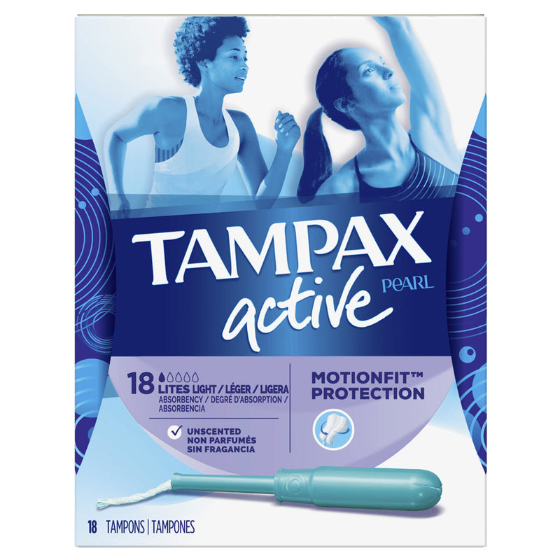 Tampax Tampax Pearl Active Light Absorbency Tampons Unscented Tampons