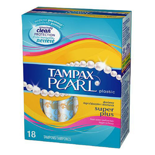 Tampax Tampax Pearl Tampons Super Plus Absorbency With LeakGuard Braid, Scented Tampons