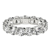 Bids.com Round Cut Lab Grown Diamond Eternity Ring in 14k White Gold (5 cttw FG/VS2) Rings