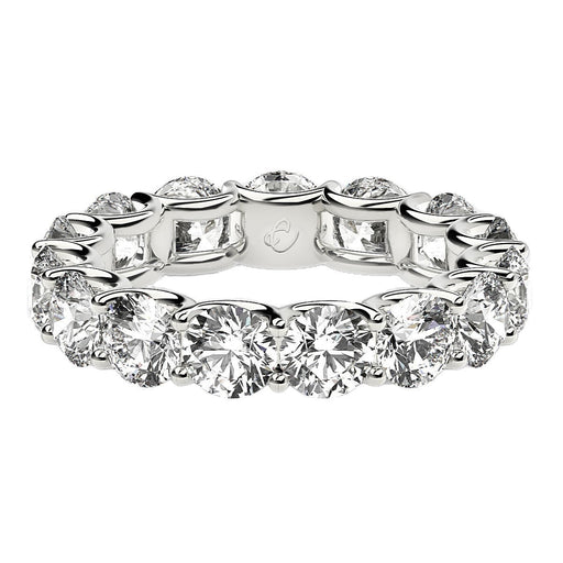 Bids.com Round Cut Lab Grown Diamond Eternity Ring in 14k White Gold (5 cttw FG/VS2) Rings