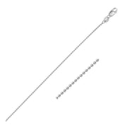 Bids.com 14k White Gold Bead Chain 1.0mm Necklaces