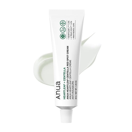 AsiaBeautyMall ANUA Heartleaf Centella Red Spot Cream Moisturizer White Smoke