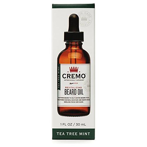 Cremo Tea Tree Mint Revitalizing Beard Oil Moisturizing & amp - Softening - 1 Oz