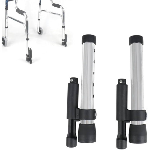 Drive Medical Walker Glide Skis with Brakes (1-Inch Tubing) - 1 Pair Mobility & Accessibility White Smoke