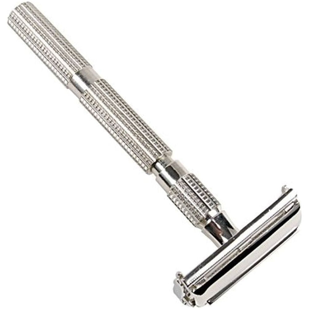 Parker 86r Double Edge Butterfly Closed Safety Razor Nickle Plated Han