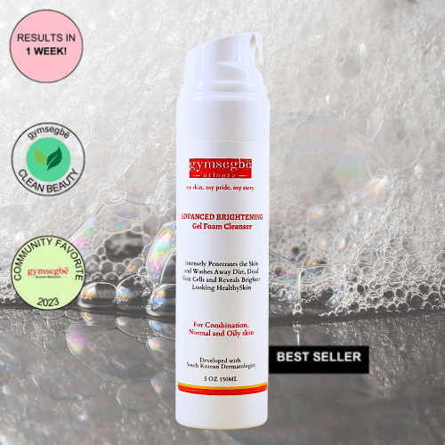 gymsegbë Advanced Brightening Gel Foam Cleanser | Rice Extract Anti-Aging Facial
