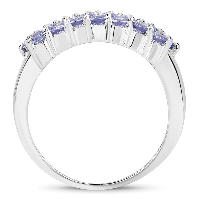 Bids.com 1.54 Carat Genuine Tanzanite .925 Sterling Silver Ring Rings