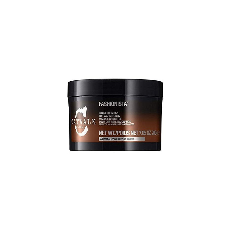 VIP Extensions TIGI Catwalk Fashionista Brunette Mask for Warm Tones 7.05 oz Hair Mask Black