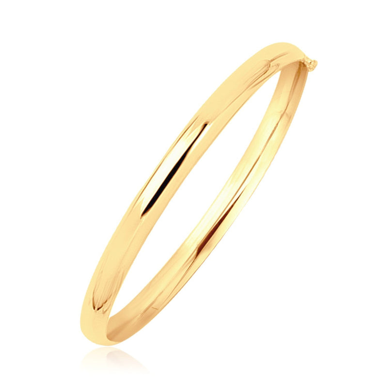 Bids.com 14k Yellow Gold Dome Design Polished Children's Bangle Bracelets