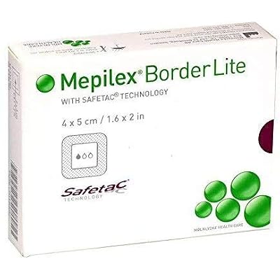 Mepilex Border Mepilex Border® Lite 1.6" x 2" Dressing, 3 EA Medical Tape & Bandages White Smoke