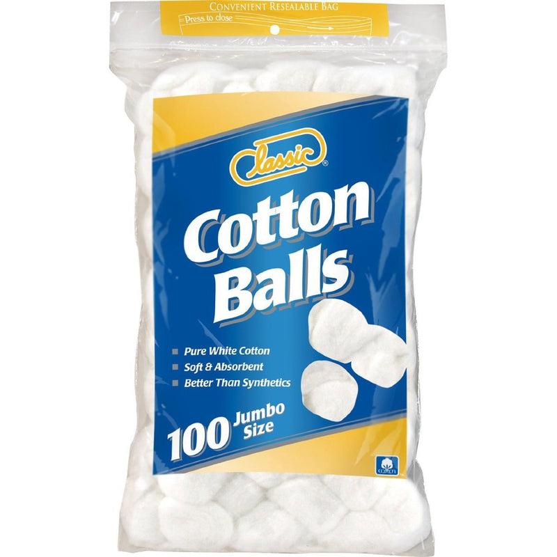 Goodsense Goodsense Cotton Balls 100CT Jumbo Size 1/36 Cotton Balls White Smoke