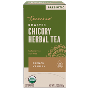 Teeccino French Vanilla Roasted Herbal Tea Herbal Tea Dark Olive Green 25 tea bags