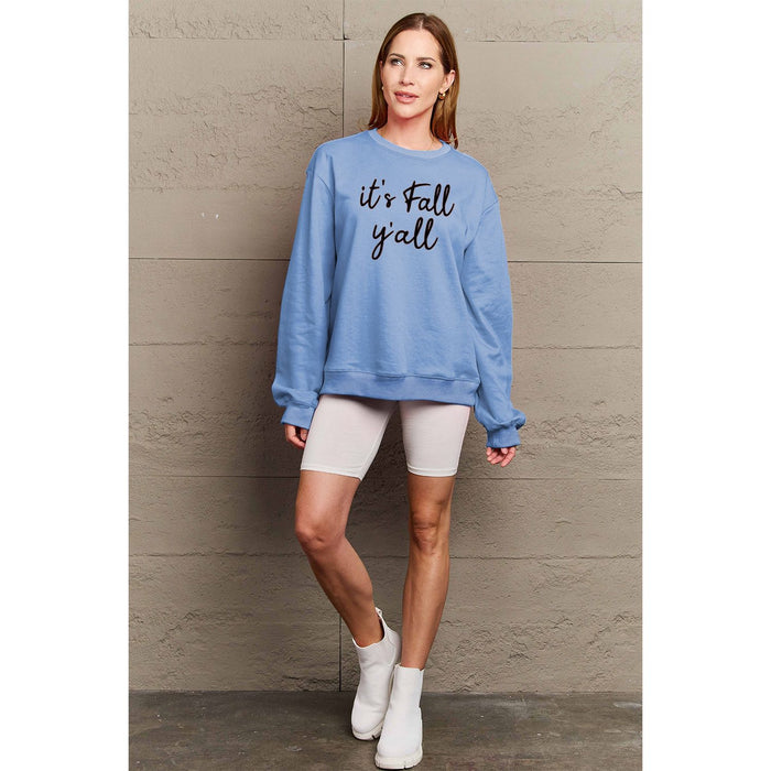 Simply Love IT'S FALL Y'ALL Graphic Sweatshirt