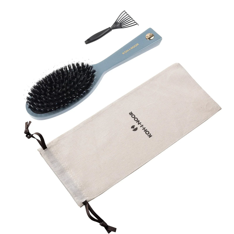 Pastel Boar & Nylon Pin Hair Brush - Biodegradable Acetate in 6 Colors