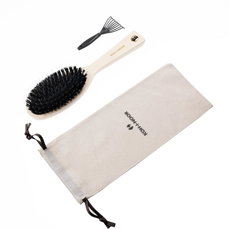 Pastel Boar & Nylon Pin Hair Brush - Biodegradable Acetate in 6 Colors
