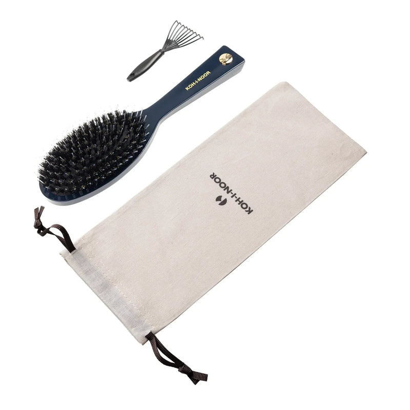 Pastel Boar & Nylon Pin Hair Brush - Biodegradable Acetate in 6 Colors