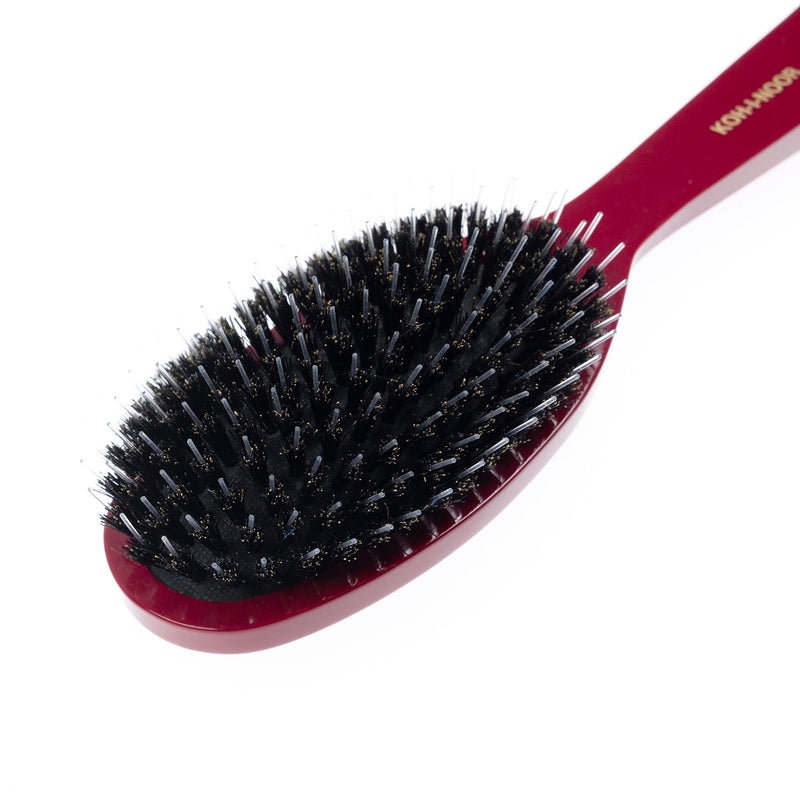 Pastel Boar & Nylon Pin Hair Brush - Biodegradable Acetate in 6 Colors