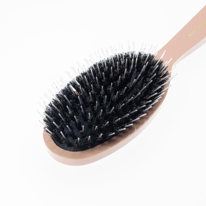 Pastel Boar & Nylon Pin Hair Brush - Biodegradable Acetate in 6 Colors