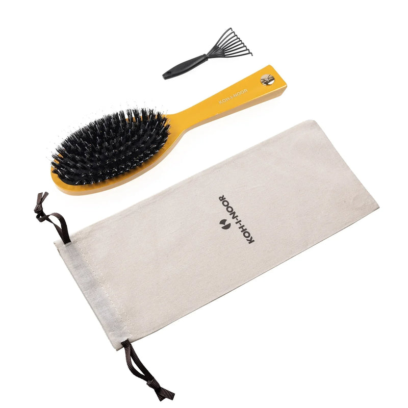 Pastel Boar & Nylon Pin Hair Brush - Biodegradable Acetate in 6 Colors