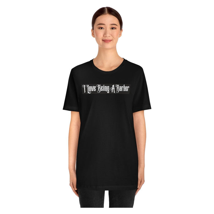 Officialilovebeingabarber Unisex Jersey Short Sleeve Tee