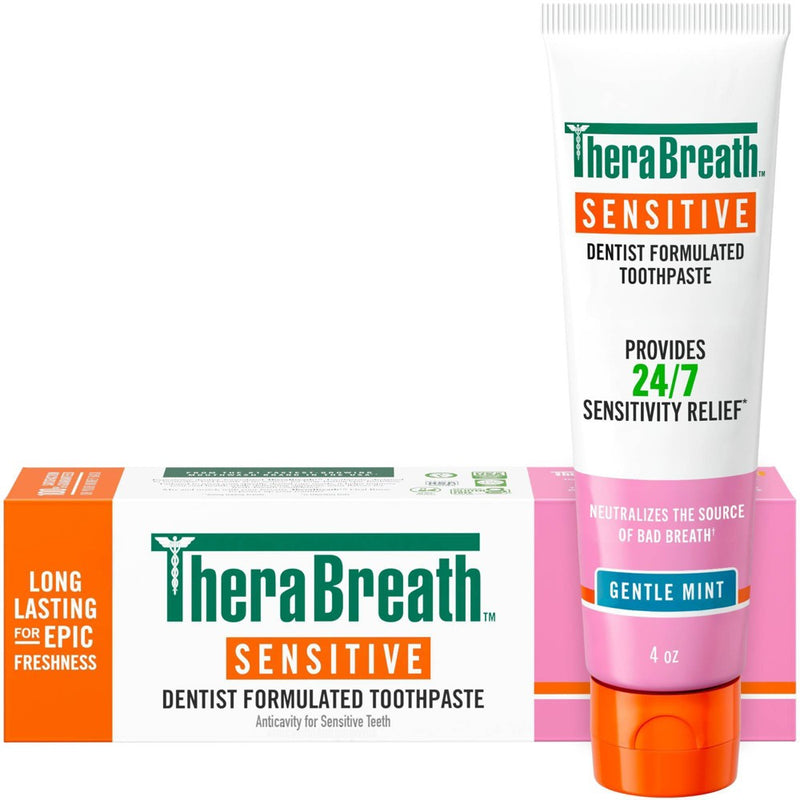 TheraBreath TheraBreath™ 0.24 - 5% Sensitive Gentle Mint Toothpaste, 4 oz Toothpaste White Smoke