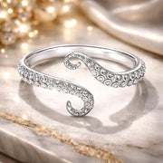 Bids.com S925 Sterling Silver 0.2cm Platinum Plated Ring Rings