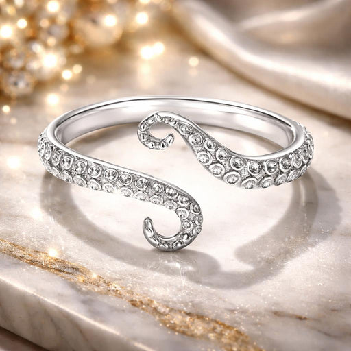 Bids.com S925 Sterling Silver 0.2cm Platinum Plated Ring Rings