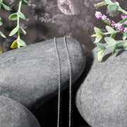 Bids.com 14k White Gold Round Cable Link Chain 1.1mm Necklaces