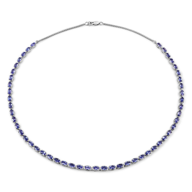 Bids.com 10.00 Carat Genuine Tanzanite .925 Sterling Silver Necklace Necklaces