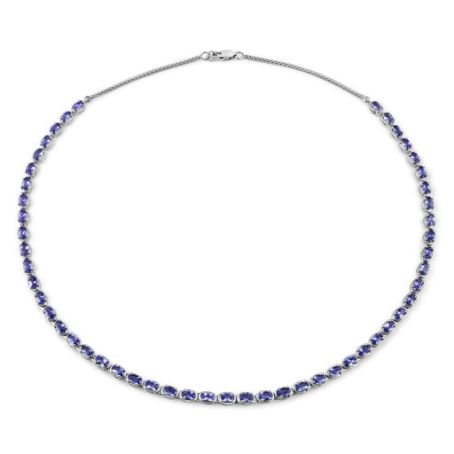 Bids.com 10.00 Carat Genuine Tanzanite .925 Sterling Silver Necklace Necklaces