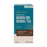 Teeccino Dandelion Mocha Roasted Herbal Tea Herbal Tea Dark Cyan 25 tea bags