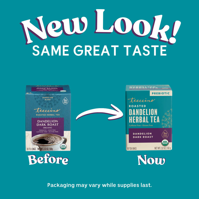 Teeccino Dandelion Dark Roast Roasted Herbal Tea Herbal Tea