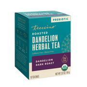 Teeccino Dandelion Dark Roast Roasted Herbal Tea Herbal Tea Dark Cyan 25 tea bags,10 tea bags,50 tagless eco-friendly tea bags